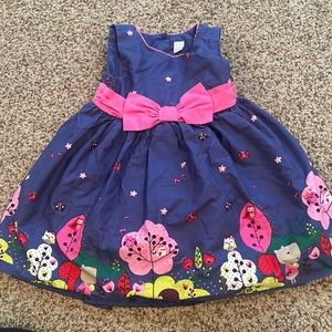 Purple Tu Embroidered Summer Dress